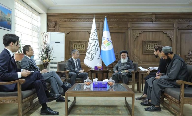 دیدار وزیر اقتصادی طالبان با فرستاده جاپان