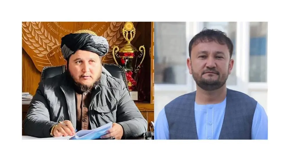 پیر محمد هارون سمت راست؛ محبالله بهاری سمت چپ