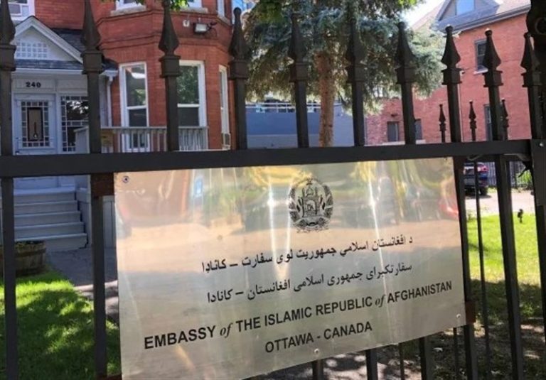 Canadá rechazó la solicitud de los talibanes de tomar el control de la embajada de Afganistán en Ottawa afg embajada