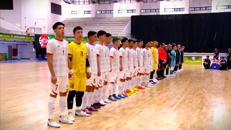 Futsal de Afganistán derrotó al equipo de Australia con un resultado de 4-5