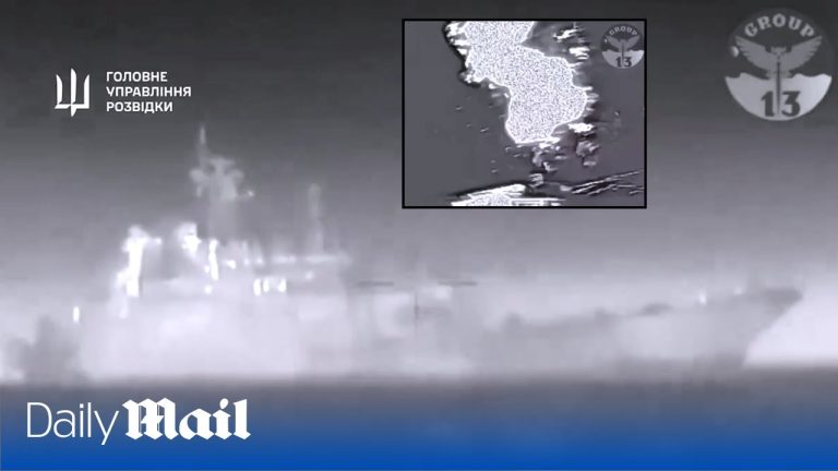 Ucrania declara que ha hundido un barco patrullero ruso en el Mar Negro.