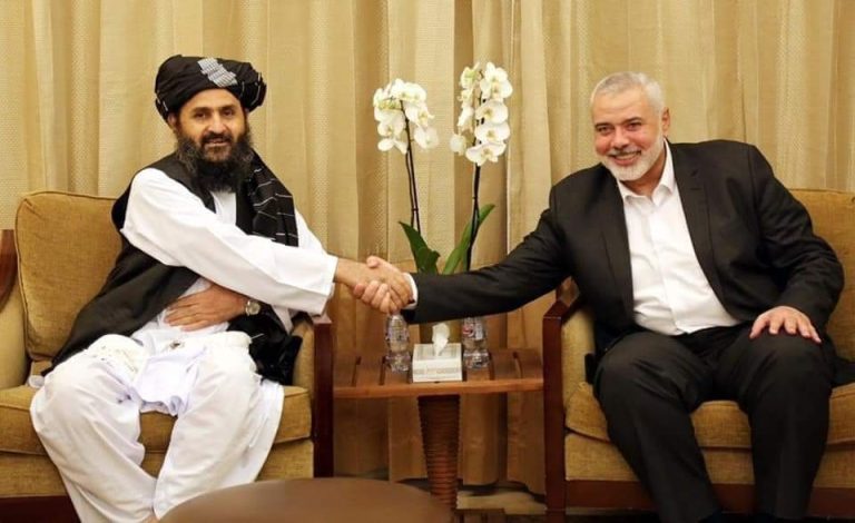 Mullah Baradar se reunió con Ismail Haniyeh