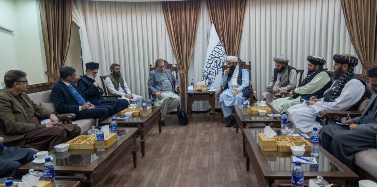 El enviado especial de Pakistán discute con el ministro del Interior talibán sobre la mejora de relaciones